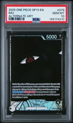 2025 ONE PIECE OP13-CARRYING ON HIS WILL ALTERNATE ART #079 IMU PSA 10 - Image 1