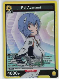 Union Arena: Evangelion - Rei Ayanami (SR) - UE15BT/EVA-1-005 - Image 1