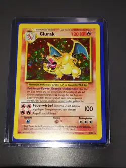 Pokemon 1999 Base Set Charizard Glurak Holo German 4/102 - Image 1