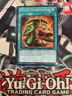 Pot Of Extravagance Platinum Secret Rare 1st Edition RA01-EN059 Yugioh - Image 1