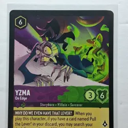 Yzma - On Edge - 68/204 Super Rare Reign of Jafar Lorcana Card Disney - Image 3