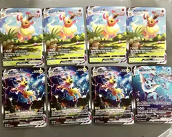 Pokemon TCG Jumbo Card Set Flareon(4), Vaporeon(1), Jolteon(3) VMAX SWSH - Image 1