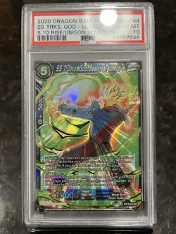 SS Trunks God Sealing Technique SR Foil Dragon Ball Super Card Game | PSA 10 - Image 1
