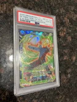 SS Trunks God Sealing Technique SR Foil Dragon Ball Super Card Game | PSA 10 - Image 3