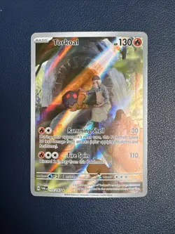 Torkoal 172/167 Illustration Rare Twilight Masquerade TCG Pokemon Card NM - Image 1