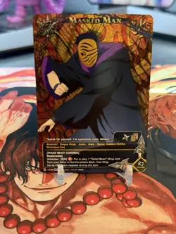 Naruto TCG CCG Masked Man Super Rare Foil Card English, Set 27 - Image 2