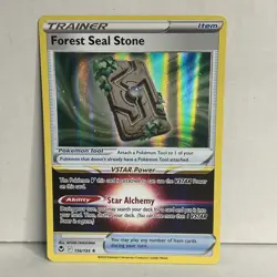 Forest Seal Stone 156/195 Holo Silver Tempest Pokemon Card NM - Image 1