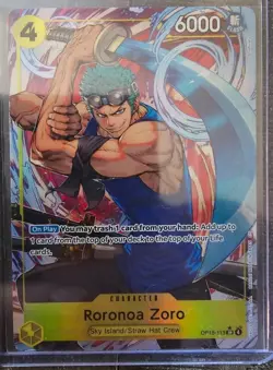 One Piece CCG Roronoa Zoro OP15-113 SR Alt Art Adventure on KAMI's Island ENG NM - Image 1