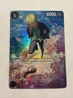 One Piece TCG Royal Blood Sanji ST14-003 OP10 SP Full Art Holo Rare - Image 1