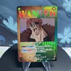 One Piece Eustass Captain Kid OP01-051 Japanese SP Wanted Poster NM - Image 1