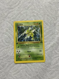 Pokemon 1st Edition Scyther 26/64 Card Non Holo NM - Image 1