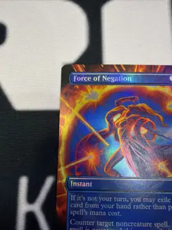 MTG: Force of Negation Borderless FOIL Card Double Masters 2022 - 346 2x2 NM x1 - Image 2