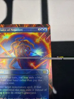 MTG: Force of Negation Borderless FOIL Card Double Masters 2022 - 346 2x2 NM x1 - Image 3