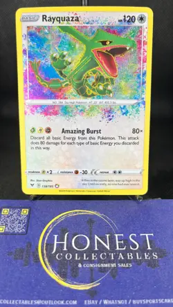 Rayquaza 138/185 - Vivid Voltage Pokemon Trading Card - Image 1