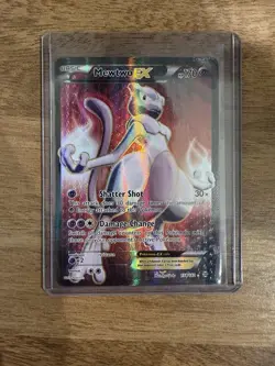 Mewtwo EX 158/162 Full Art Breakthrough Holo XY Pokemon Card NM - Image 1