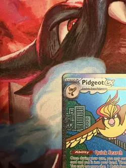 Pidgeot ex 225/197 Special Illustration Rare Obsidian Flames Pokemon Card NM - Image 2