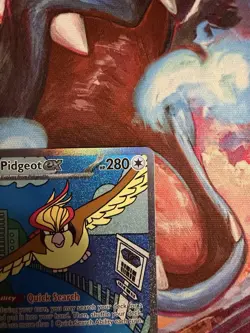 Pidgeot ex 225/197 Special Illustration Rare Obsidian Flames Pokemon Card NM - Image 3