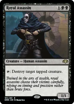 Light Play, English MTG Foil Royal Assassin - Foil Dominaria Remastered Magic th - Image 1