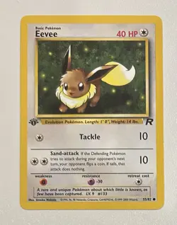 Eevee Team Rocket 1st Edition 55/82 Pokemon Card - Image 1