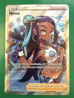 Nessa - 183/185 - Pokemon Vivid Voltage Sword & Shield Full Art Rare Card - Image 1