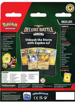 Pokemon Deluxe Battle Deck Zapdos ex Foil w/60 Card Deck Coin Box Set Sealed - Image 5
