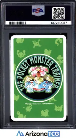 Pokemon 1996 Hitmonchan 107 10 Of Hearts Green Playing Card Japanese PSA 10 - Image 2