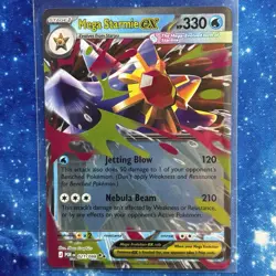 MEGA STARMIE EX Card • RR 021/088 Holo • Pokemon: ME - Perfect Order - Image 1