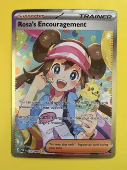 Pokemon Rosa's Encouragement Full Art Trainer-Supporter Holo Card 125/088 - Image 1