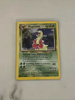 Pokemon TCG Meganium Neo Genesis Holo Rare Card #11/111 - Image 1