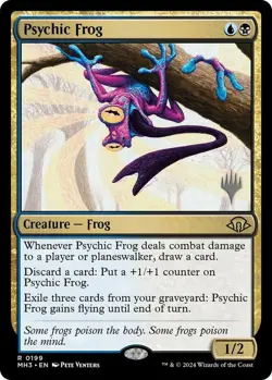 Light Play, English MTG Regular Psychic Frog - Promo Pack Promo Pack: Edge of Et - Image 1