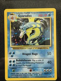 Gyarados 6/102 Holo Base Set Pokemon Card MINT - Image 2