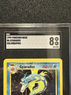 Gyarados 6/102 Holo Base Set Pokemon Card MINT - Image 3