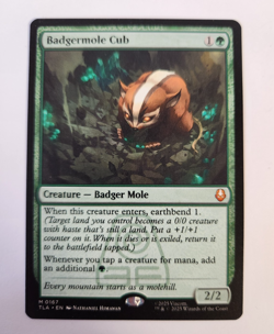 MTG Avatar The Last Airbender Badgermole Cub Creature Card NM Pack Fresh 2025 - Image 3