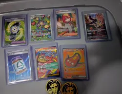 Pokemon Mega EX, Trainer & Creature Card Lot - Foil, Regular, Mega Evolution - Image 2