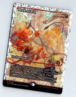 Meek Attack (0398) (Showcase) (Fracture Foil) - Lorwyn Eclipsed - Image 1