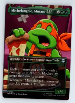 Michelangelo, Mutant BFF (Borderless) (FOIL) - Teenage Mutant Ninja Turtles - Image 1