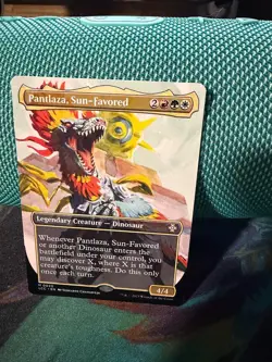 MTG Pantlaza, Sun-Favored (Borderless) Commander: the Lost Caverns of Ixalan NM - Image 1