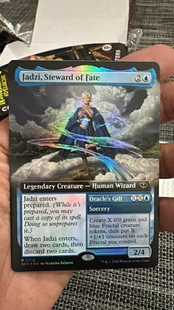X1 FOIL Jadzi Steward of Fate / Oracle's Gift Showcase MTG Secrets of Strixhaven - Image 1