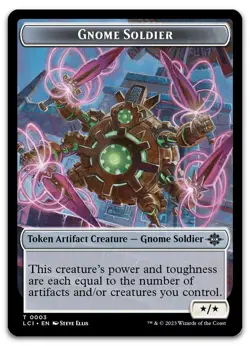 Gnome Soldier Token #3 (LP) Lost Caverns of Ixalan LCI Magic MTG - Image 1
