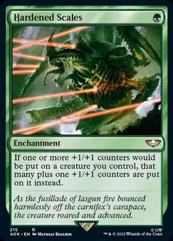 Light Play, English MTG Regular Hardened Scales (215) Warhammer 40,000 Singles M - Image 1
