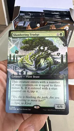 FOIL Slumbering Trudge #341 Showcase Secrets of Strixhaven Magic The Gathering - Image 1