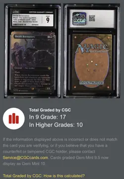 🌟POP 17🌟MTG Tales Of Middle Earth Borderless Rare Foil ORCISH BOWMASTERS CGC 9 - Image 3