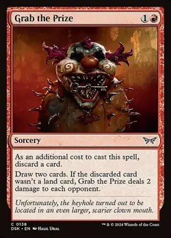 Magic The Gathering MTG GRAB THE PRIZE Duskmourn: House of Horror NM Near Mint - Image 1