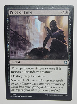 Price of Fame - Commander: Murders at Karlov Manor 🔥 BUY 2 GET 1 FREE 🔥 NM MTG - Image 1