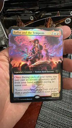 FOIL Zaffai and the Tempests Showcase Secrets of Strixhaven Magic The Gathering - Image 1