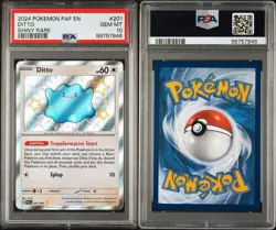 2024 POKEMON PAF EN-PALDEAN FATES SHINY RARE #201 DITTO PSA 10 - Image 3