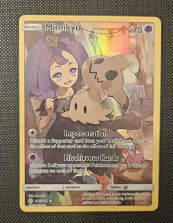 Mimikyu 245/236 Alt Art Secret Rare Pokemon Sun & Moon Cosmic Eclipse - Image 1