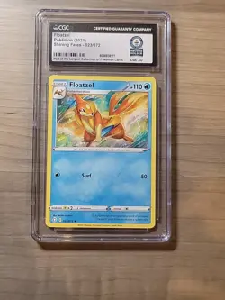 2021 Pokemon shining fates Floatzel 023/072 record holder - Image 1