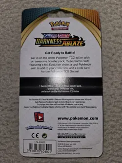 Pokemon Sword & Shield Darkness Ablaze Blister Pack Dreepy Drakloak Dragapult Pr - Image 2