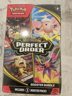 Factory Sealed Pokemon Mega Evolution Perfect Order Booster Bundle FAST SHIP NEW - Image 1